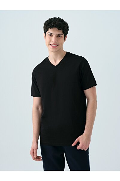 Loft Ανδρικό μπλουζάκι μαύρο Lf 2029279 Λευκό M Tss LF2029279-Μαύρο