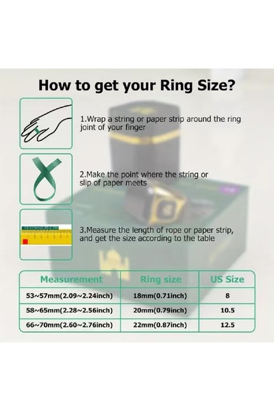 X LOT Smart Tasbih Zikr Ring, Muslim Prayer Tasbih Counter, Wearable Technology Ring, OLED Display(20MM)