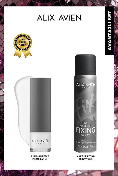 Alix Avien Aydınlatıcı Etkili Pürüzsüz Cilt Görünümü Sağlayan Uzun Süre Kalıcılık ve Parlaklık Seti