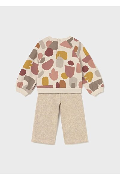 MAYORAL Girl's Tracksuit Set Ecru