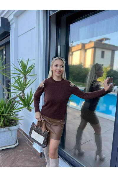 For Angels Πλεκτό πουλόβερ με ανοιχτόχρωμα αξεσουάρ