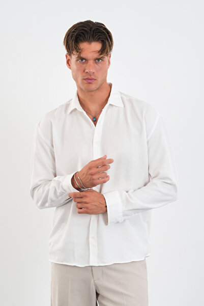 Redline Men's Long Sleeve Regular Fit Linel Shirt