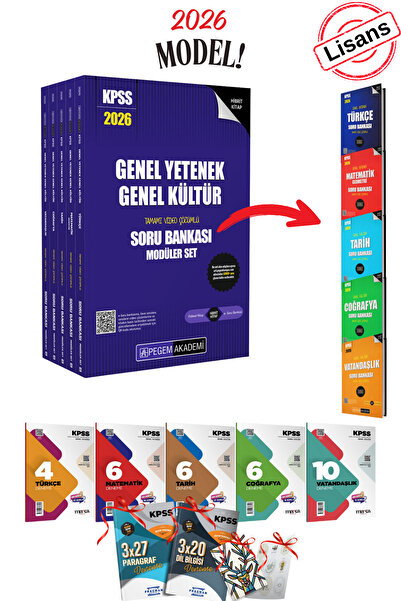 Pegem Akademi Yayıncılık 2026 KPSS Pegem Genel Yetenek Genel Kültür Lisans Mo...