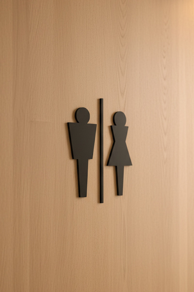 oalpo WC Tabelası, Tuvalet Levhası, Kadın Erkek Tabela, Yönlendirme Levhaları