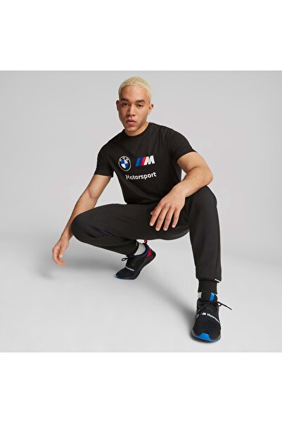 Puma 621314 BMW MMS ESS Logo Tee Bmw Team Ανδρικό T-Shirt ΜΑΥΡΟ