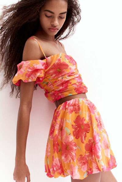 H&M Bubble-hem mini skirt