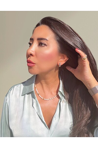 Atelier Sriza أقراط إليسا مزدوجة اللون من الفولاذ