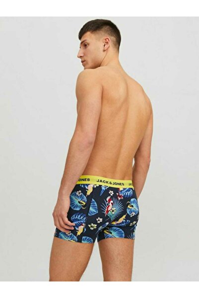 Jack & Jones Men's Blue Jaccrazy Solid Trunks 3 Pack Noos Boxer 12194104-Surfthew