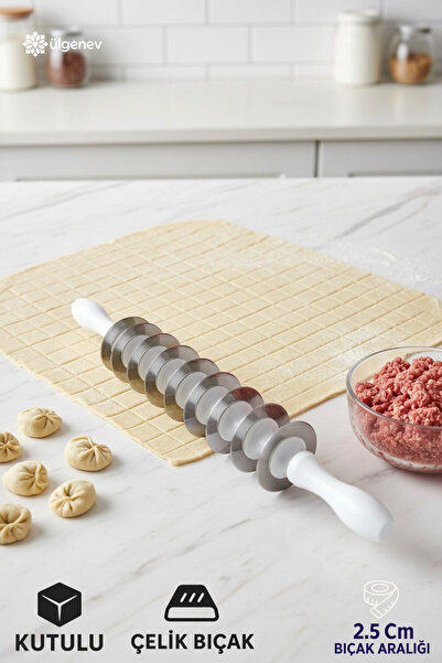 Ülgenev Çelik 9 Bıçak Mantı Kesici Merdane,  Mantı Kesme Aparatı