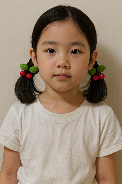 BESMYAR JEWELS Cherry Pattern Hair Clip – Sweet and Stylish Accessory for Little Princesses