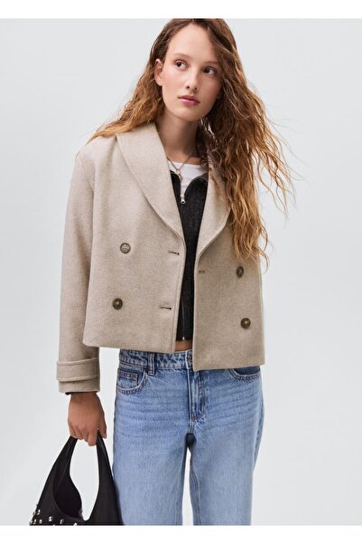 Mango Teen Yün kumaş palto