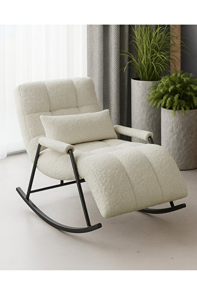 Velura Home & Living Coco Sallanan Berjer & Tv Koltuğu & Dinlenme & Okuma & Emzirme Koltuğu