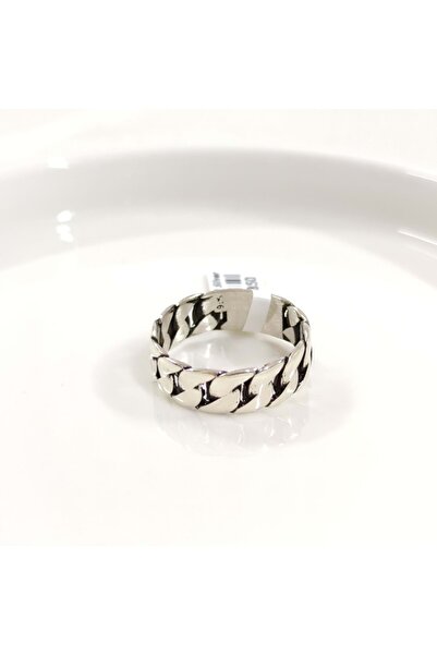 Güler Yüzlü Silver 7,50 MM GÜMÜŞ GURMET DESEN OKSİTLİ ALYANS YÜZÜK - 29