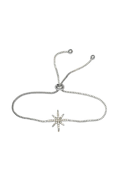 Bijuty Women's Star Elevator Bracelet - Silver Color - (with Surprise Gift)