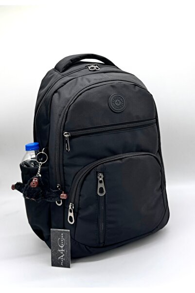 Bevitton Water Resistant Daily Use School Backpack Unisex School Bag 1710 Black Satin