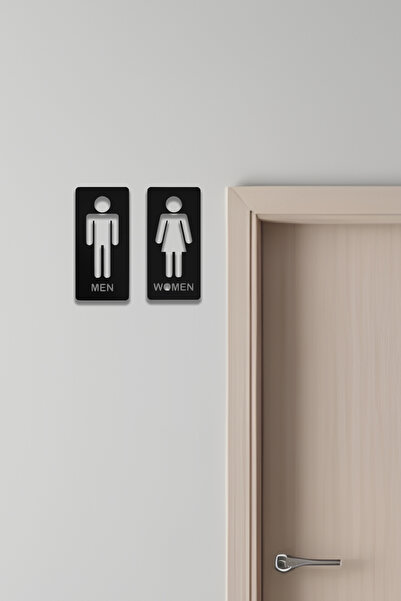 oalpo WC Tabelası, Tuvalet Levhası, Kadın Erkek Tabela
