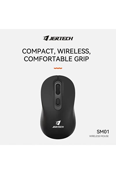 jertech Mouse SM-01 800 - 1200DPI Wireless, Bluetooth, Black