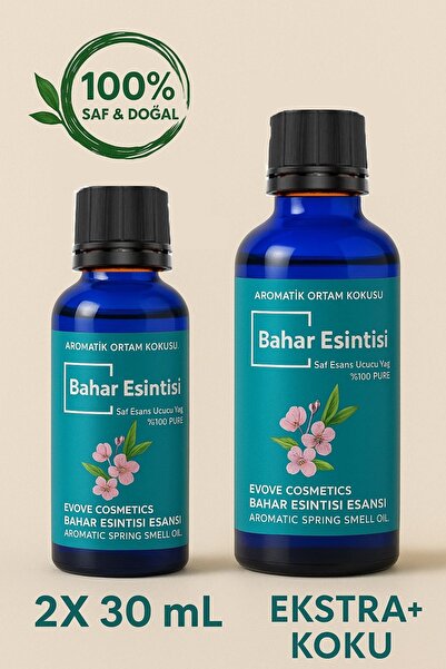 Evove Cosmetics Oda Kokusu Bahar Esintisi Esansiyel Yağ Extra 2x30ml Buhurdan...