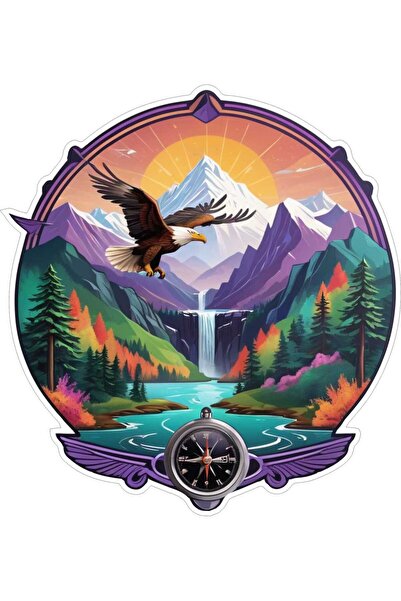 Altınuç Art Design 33X33 cm Karavan V15 Araç Tekne Duvar Jeep Oto Sticker