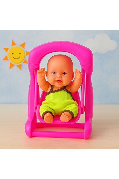 YL Dış Ticaret Fileli Salıncaklı Bebek Oyuncak - Oyuncak Bebek Salıncak Temalı