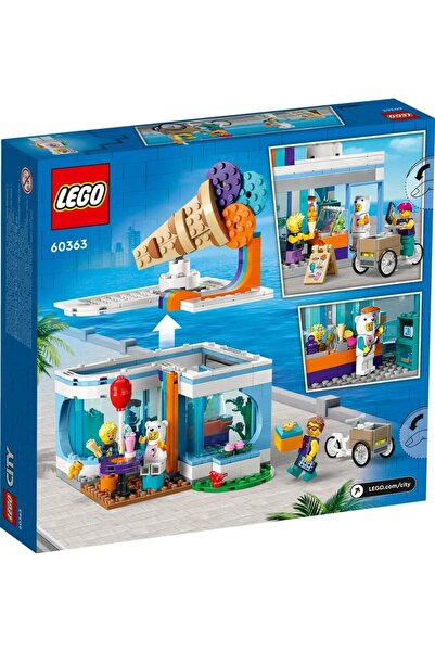 LEGO City Dondurma Dükkanı 60363 - 6 Yaş Ve Üzeri Çocuklar Için Yaratıcı Oyuncak Yapım Seti (296 PARÇA)