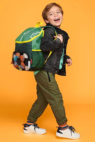 Skip Hop Rucsac de fotbal pentru copii în stil verde Spark