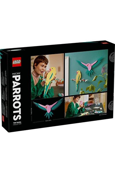 LEGO ® مجموعة Art Fauna - مجموعة إنشاءات Macaw Parrots 31211 - للأعمار من 18 عامًا فما فوق (644 قطعة)