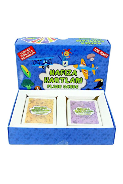muibazaar Star Türkçe İngilizce Hafıza Kartları Flash Cards 108 Kart