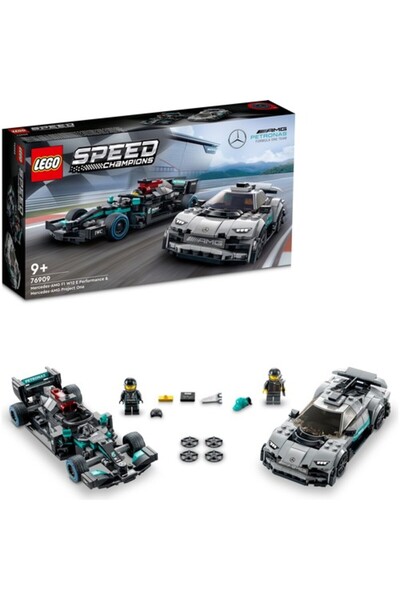 LEGO أبطال السرعة مرسيدس AMG F1 W12 E الأداء ومرسيدس AMG Project One 76909 (564 قطعة)