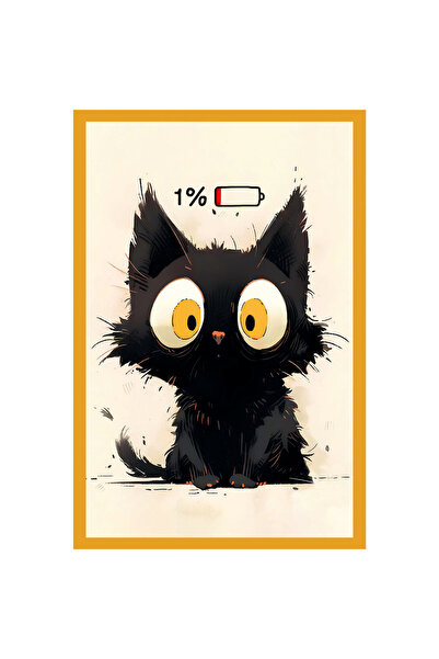 Hi Kami بطاقة ملاحظات هدية ورسائل بريدية برسومات قطة لطيفة - تصميم ممتع وعصري |   10x15 سم