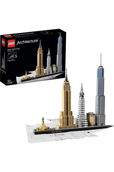 LEGO ® Architecture New York City 21028 - مجموعة بناء قابلة للتجميع للبالغين (598 قطعة)