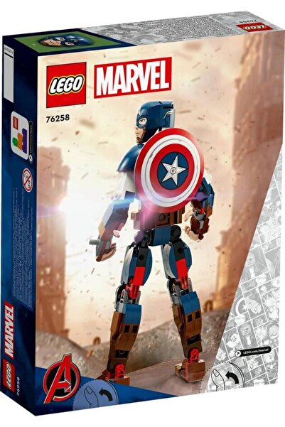 LEGO Marvel Kaptan Amerika Yapım Figürü 76258