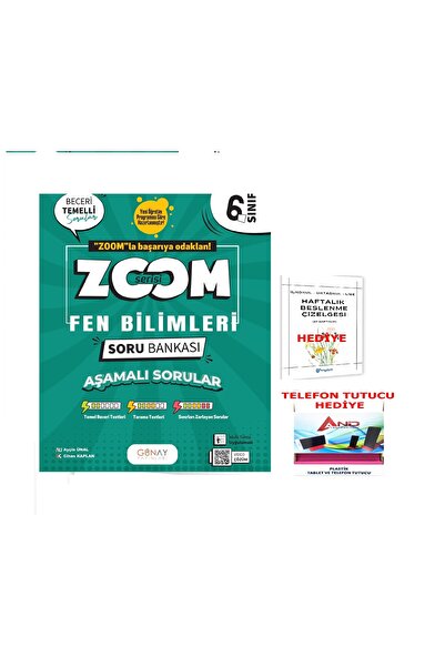 Günay Yayıncılık 2025-2026 Müfredat 6.sınıf Zoom Serisi Fen Bilimleri Soru Ba...