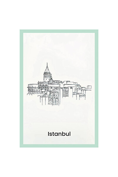 Hi Kami استنبول – بطاقة ملاحظات هدية مزخرفة وبطاقة بريدية |   10x15 سم