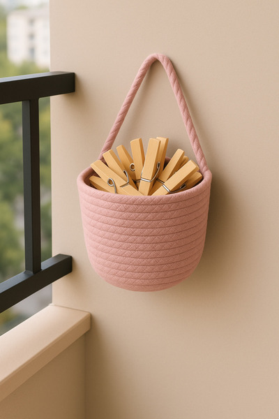 ÖRGÜM Καλάθι με μάνταλα Καλάθι οργάνωσης πολλαπλών χρήσεων 15x15 cm ΟΙ ΜΑΝΤΑΛ...