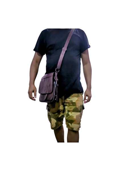 Sir Cliffson Crossman Hakiki Deri Körüklü Çapraz Postacı Çanta