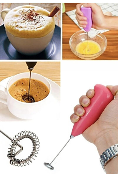 Kenpool Mini Pilli Portatif Karıştırıcı Çırpıcı Mutfak El Karışım Yumurta Kah...