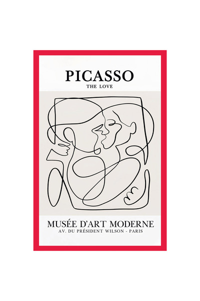Hi Kami بيكاسو الحب الرومانسي - بطاقة ملاحظات هدية مزخرفة بموضوع الفن |   10x15 سم