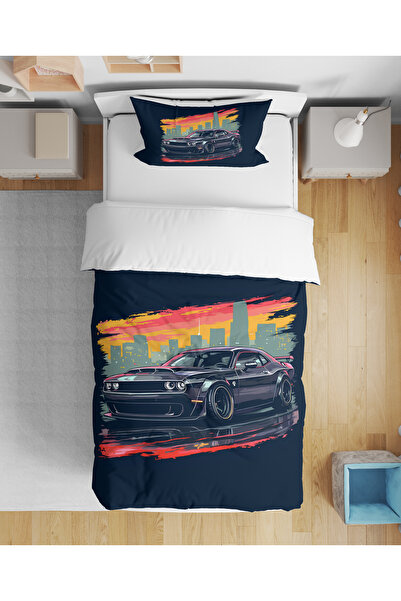 Erays Home Set de lenjerie de pat pentru băieți, imprimat digital 3D, cu mode...