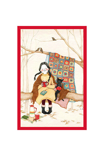 Hi Kami بطاقات بريدية مزخرفة برسومات قطة لطيفة وبطاقات هدايا |   10 × 15 سم