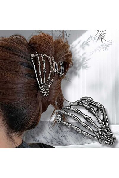 Bacoss CLIPS DE MANOS METALICE CU SKELETON GOTIC HALLOWEEN (BC-1003)