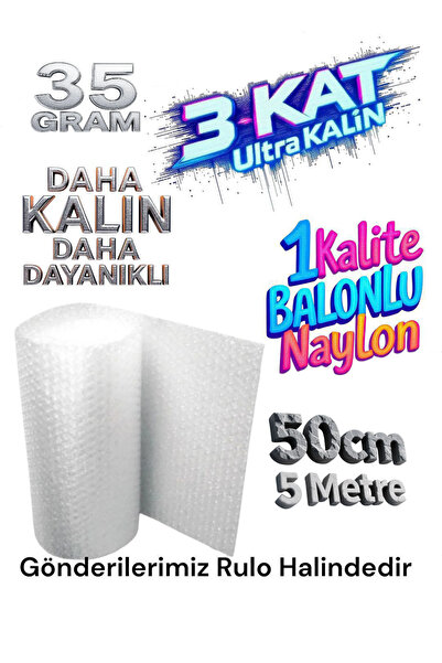 HBNC 35 Gram 50 cm X 5 Metre Balonlu Naylon Patpat