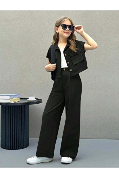 KOKOŞ BEBEK Girl's Summer Jacket Stylish Suit |   Between 9/16 Years (1 Size Can Be Chosen Larger)