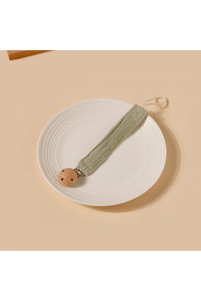 Choice Pea green Baby Cute Printing Pacifier Clip Kid Beech Clip Cotton Holde...