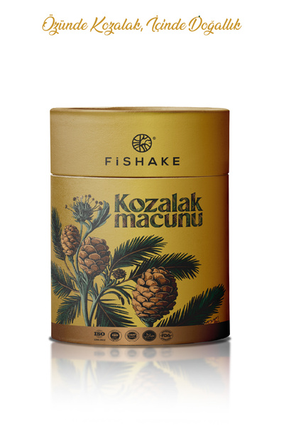 FiShake Kozalak Macunu - Çam Kozalağı Macunu Beta Glukan ve Vitamin Katkılı 240 GR