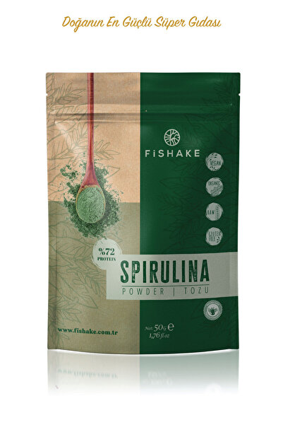 FiShake Organik Spırulına Tozu / Powder 50 gr