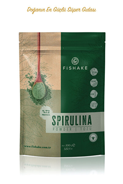 FiShake Organik Spirulina Tozu / Powder Premıum 100 gr