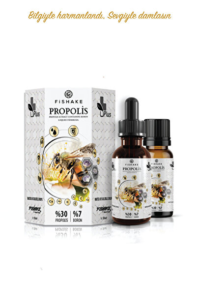 FiShake Bor Içeren Propolis Plus Suda Çözünebilir Sıvı Damla 30 ml