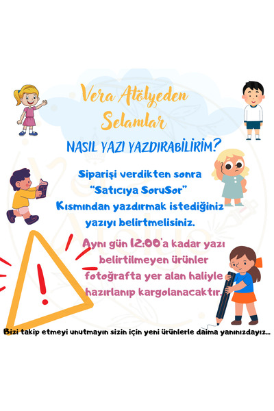 Vera Atolye İsme Özel Mesajlı Ahşap Sonsuz Takvim Kum Saati Şekilli