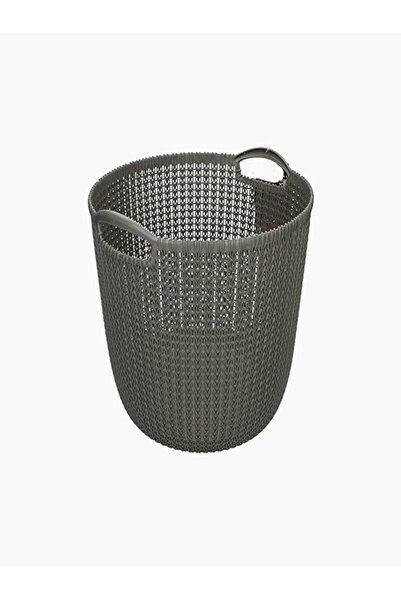 CURVER ,Knit,Large Round Basket,with 2 hand,30L,Dark Gray Color
